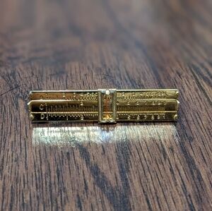 Vernon Gold Tone Tie Clip